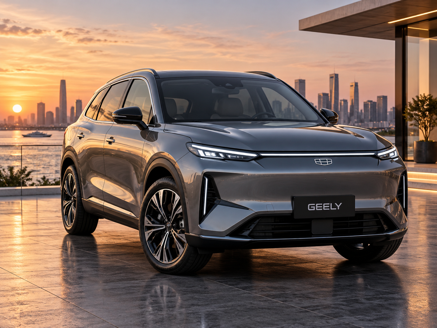 Geely electric SUV accident repair assessment in Melbourne