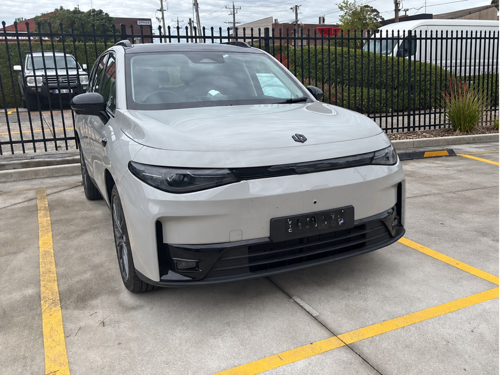 Leapmotor accident damage before repairs at Box Hill Accident Repair Centre