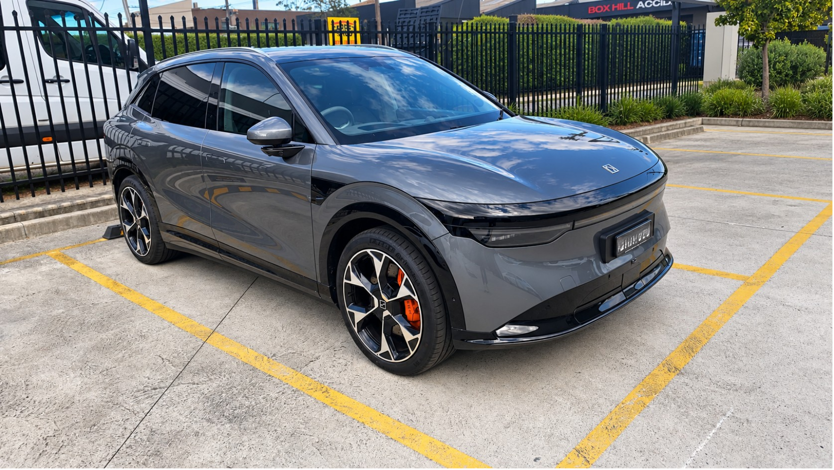 Grey ZEEKR vehicle at Box Hill Accident Repair Centre